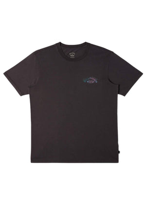 Introducing the Billabong Arch Wash T-Shirt made from heavyweight cotton. This black short-sleeve shirt showcases a small, colorful wave alongside the iconic "Billabong" logo on the left chest. Its simple and casual design, coupled with an OG fit, offers a seamless blend of comfort and style.