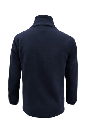 The Biz Collection Plain Micro Fleece Jacket is a long-sleeved black jacket shown from the back, with a high collar and no visible logos or patterns—offering classic style and dependable warmth.