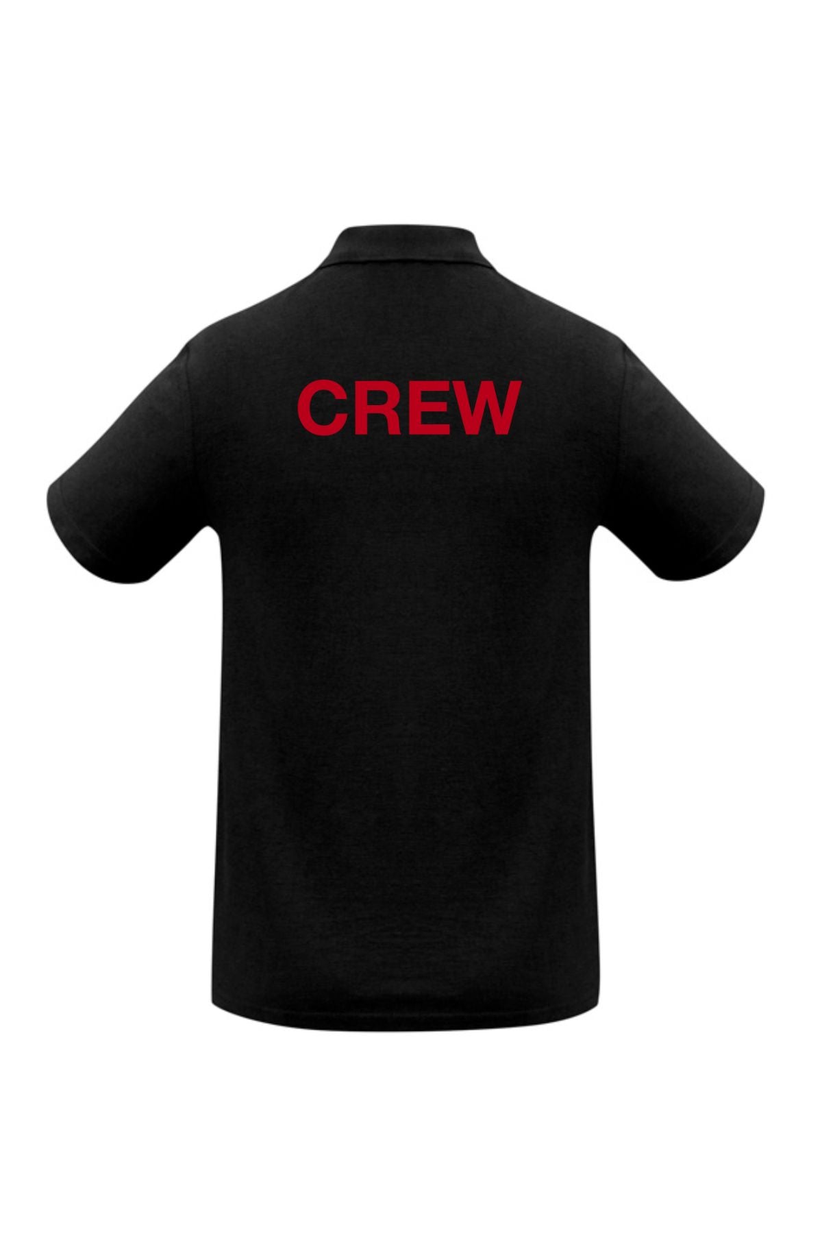 The Cooma Little Theatre Mens Ice Short Sleeve Polo features a collar, short sleeves, three buttons, and a small red embroidered logo on the left chest. Pre-order now and wear it to your next Cooma Little Theatre event!.