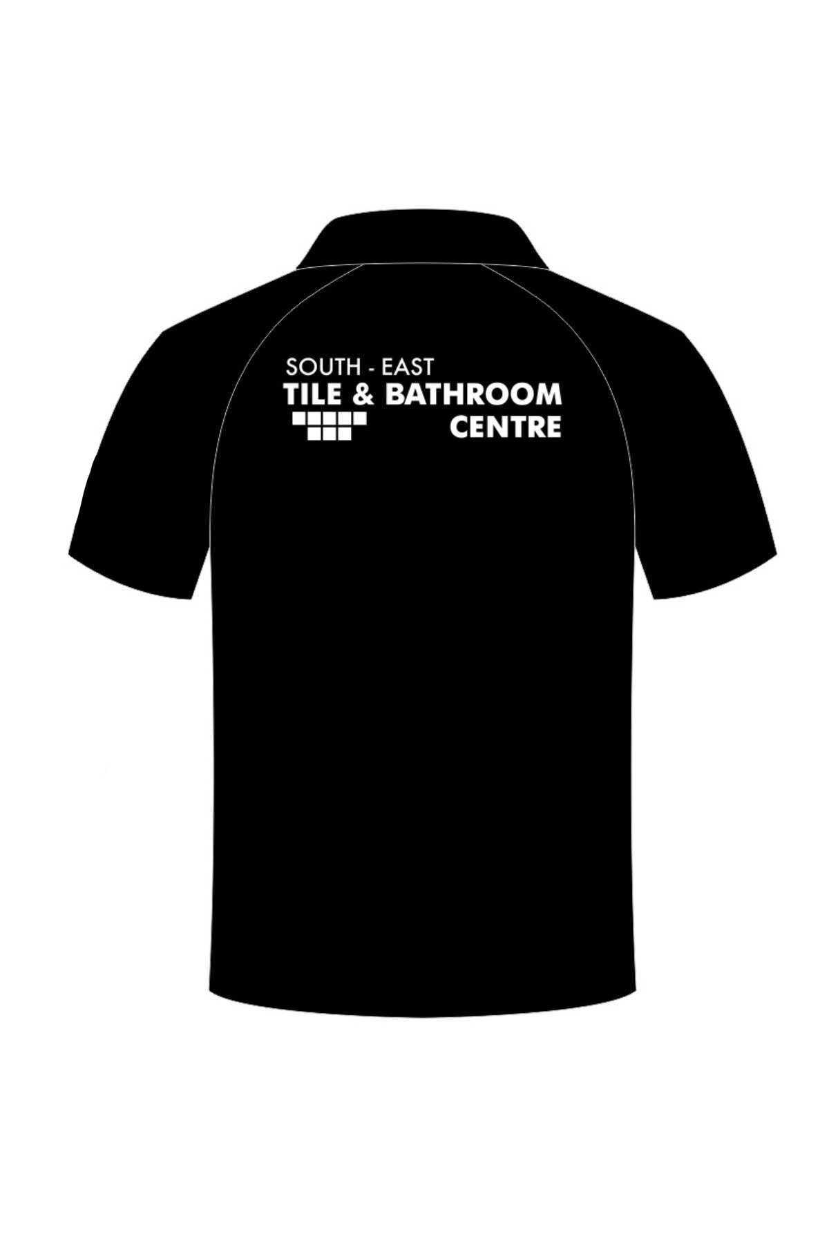 The Cooma Stallions RLFC Ladies Sublimated Club Polo PRE-ORDER is a black, short-sleeve polo with white trim, “BROTHER NATURE” text on the front, a circular chest logo, and sponsor logos on the sleeves and chest.