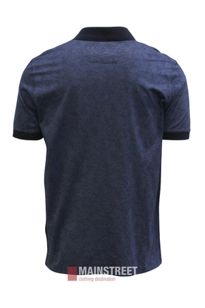 Back Bay Mercerised Cotton Paisley Polo Shirt