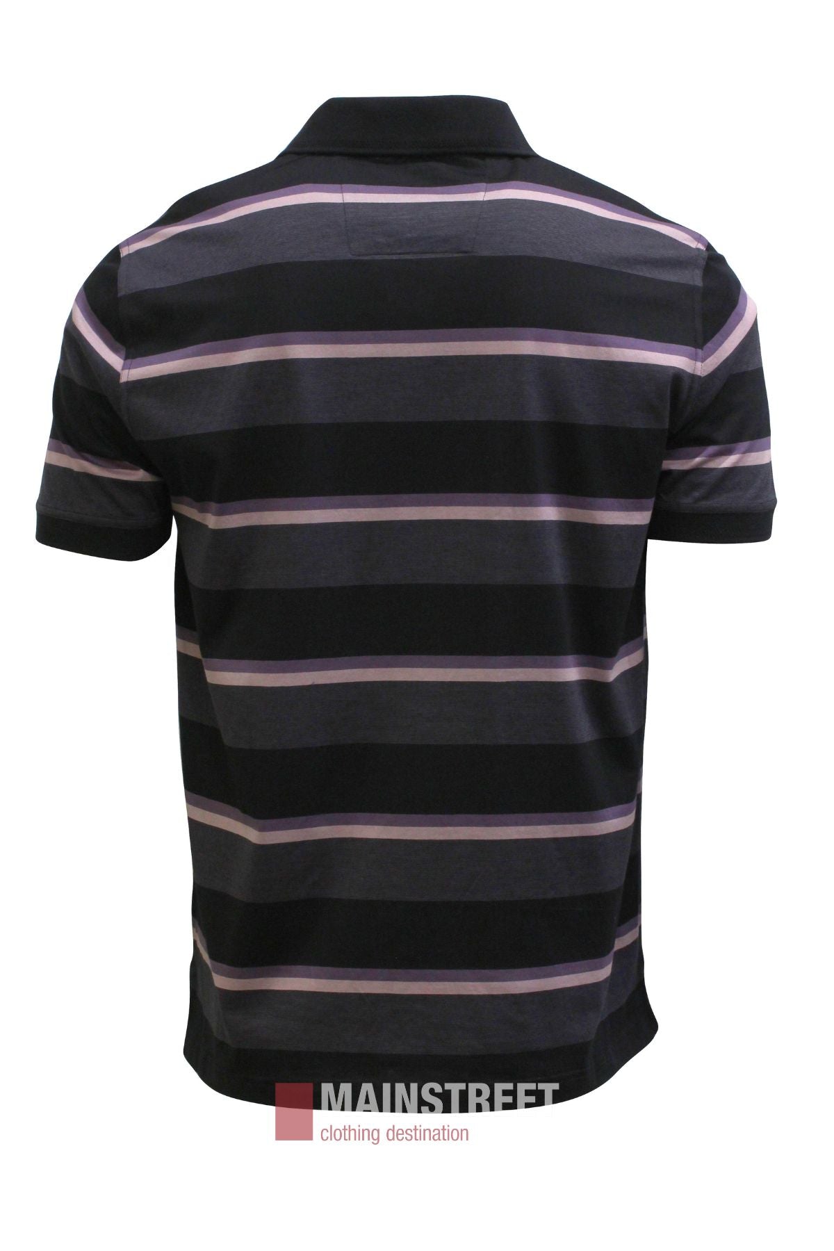 Back Bay Mercerised Cotton Stripe Polo Shirt