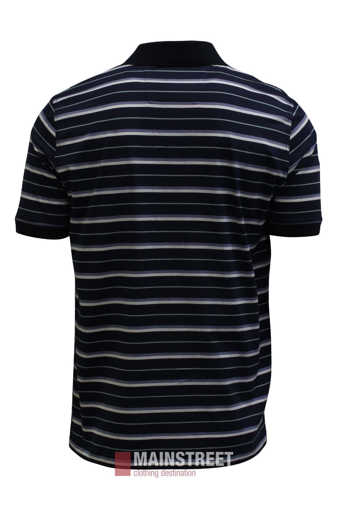 Back Bay Mercerised Cotton Stripe Polo Shirt