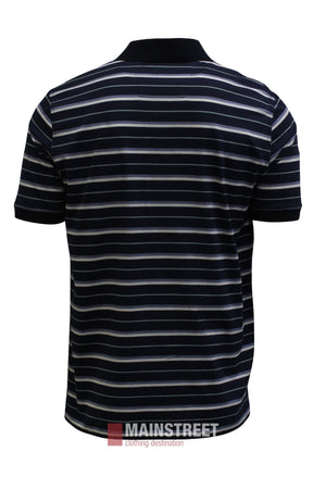 Back Bay Mercerised Cotton Stripe Polo Shirt