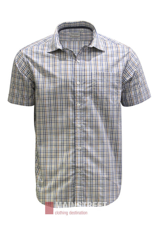 Back Bay Bamboo Soft Touch Check Short Sleeve Shirt