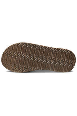The REEF Cushion Phantom LE's brown sole features a zigzag traction pattern and signature cushion footbed, shown in full against a white background.