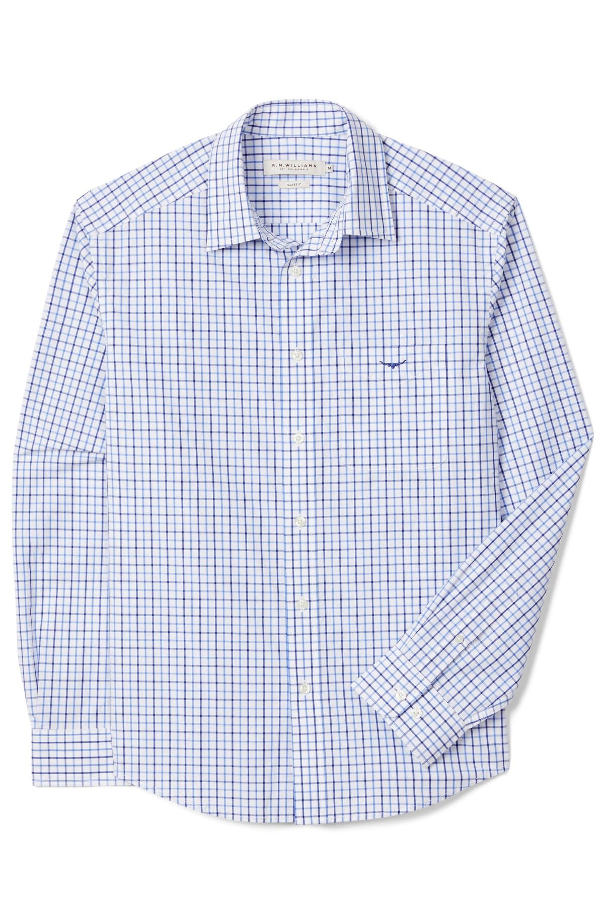 RM Williams Newland Poplin Check Shirt