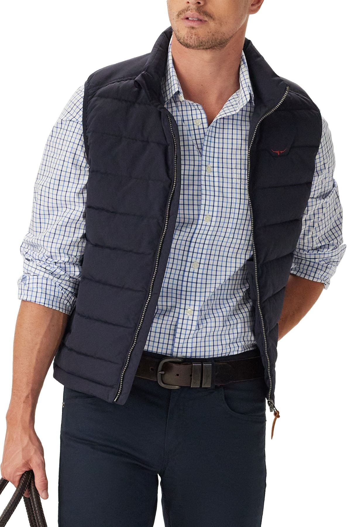 RM Williams Newland Poplin Check Shirt