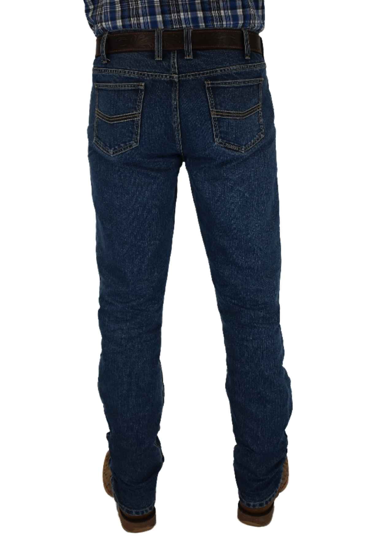 Ritemate Pilbara Western Brahman Jeans - Indigo - Image of back of jeans