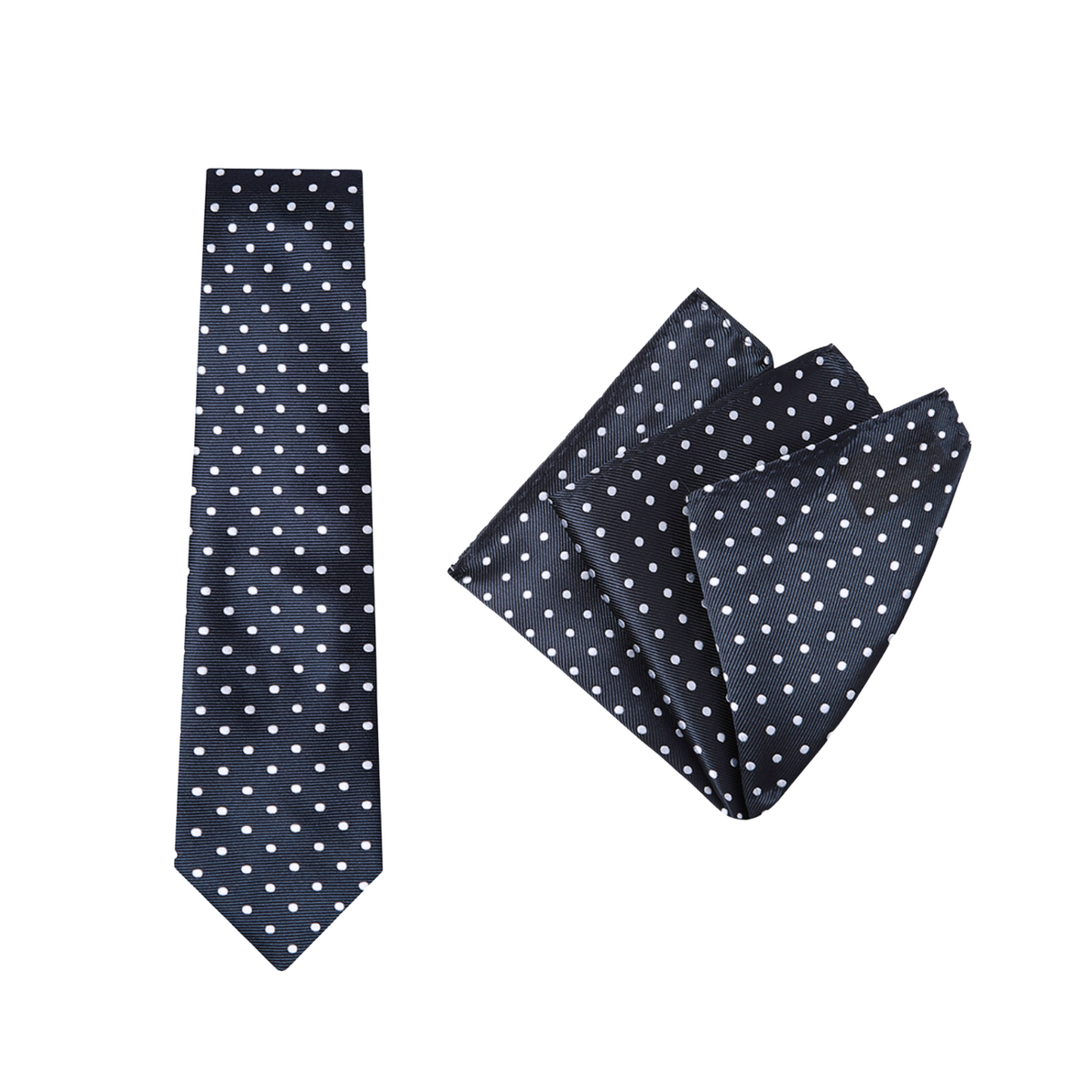 The Buckle Tie Spot Pocket Square, with its classic polka dot design on a navy background, is the ideal accessory to enhance any outfit, adding a touch of elegance to your wardrobe essentials.