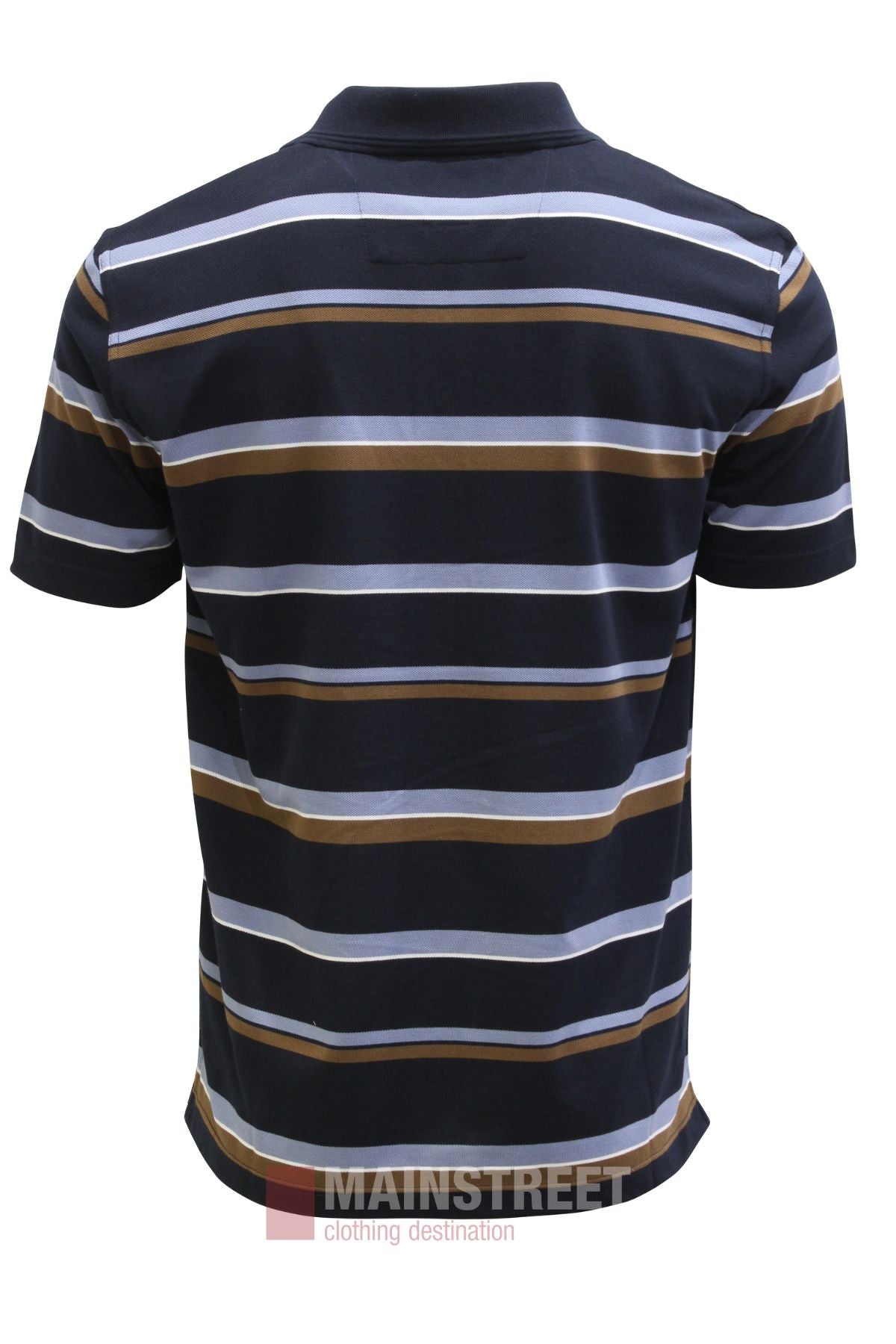 Blue Horizon Stripe Polo Shirt