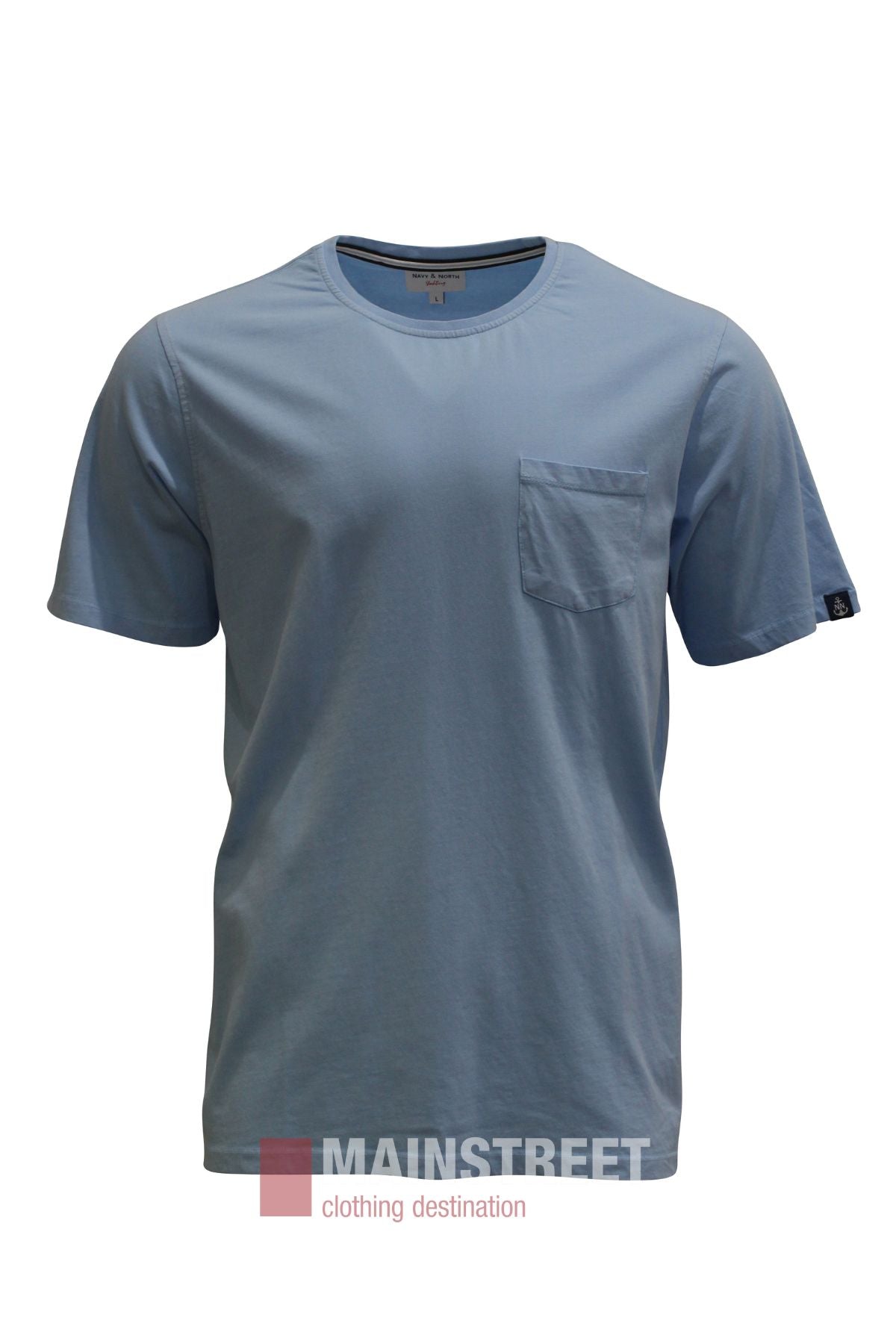 Bridgeport Navy & North Cotton Pocket Tee