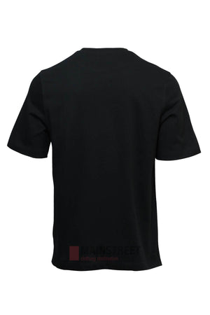The Canterbury Heritage T-Shirt, an oversized heavy-duty plain black tee, is shown from the back against a white background.