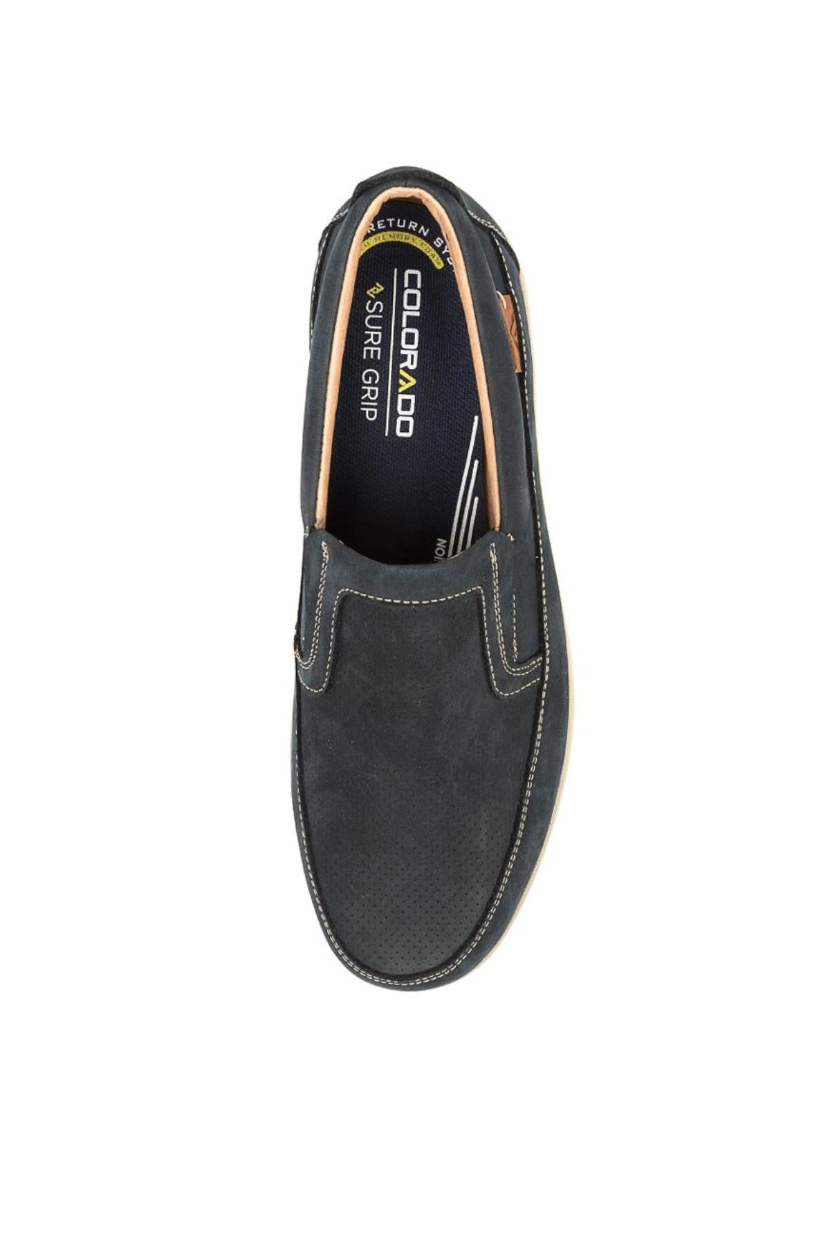 Colorado Affleck Pull On Shoe - Navy. Top