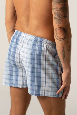 Contare Cotton 2 Pack Check Boxer Short