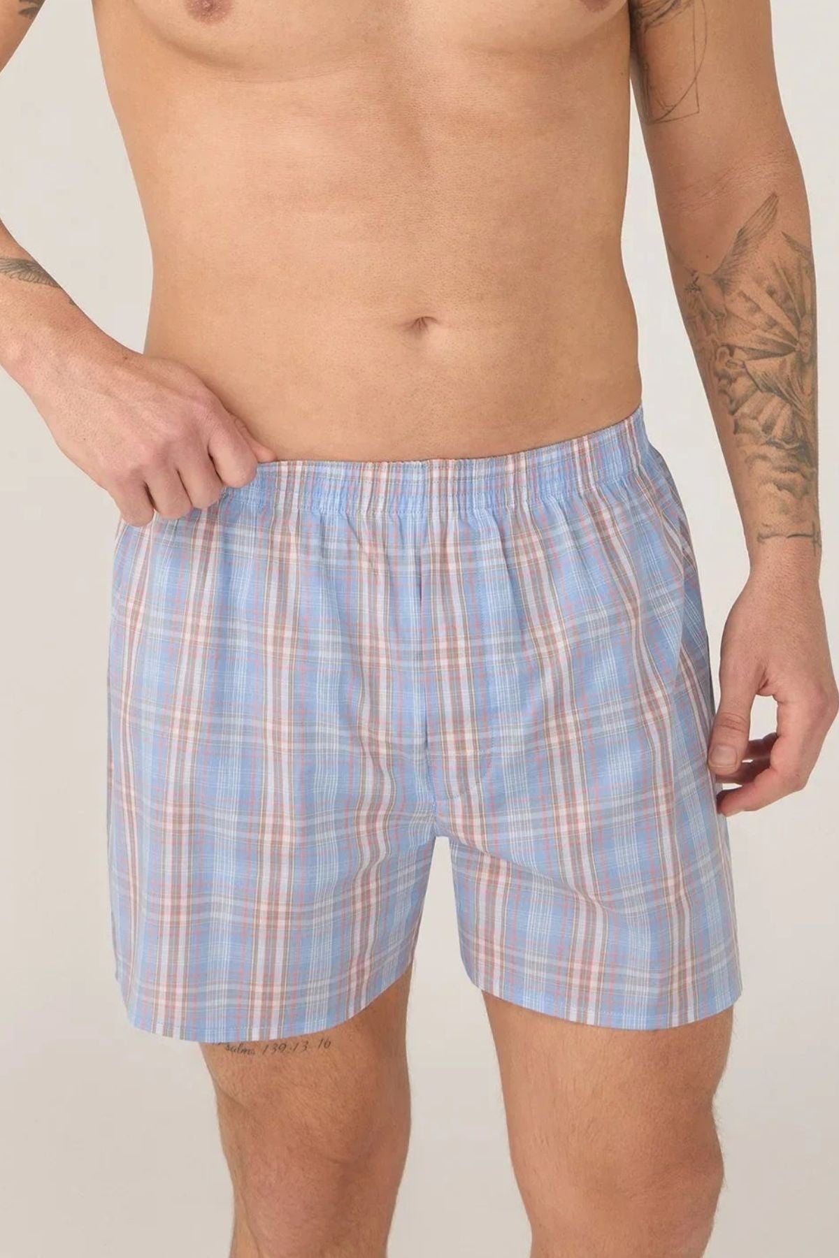 Contare Cotton 2 Pack Check Boxer Short