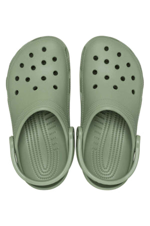 Crocs Classic Clog - Moss - top view of a pair of crocs