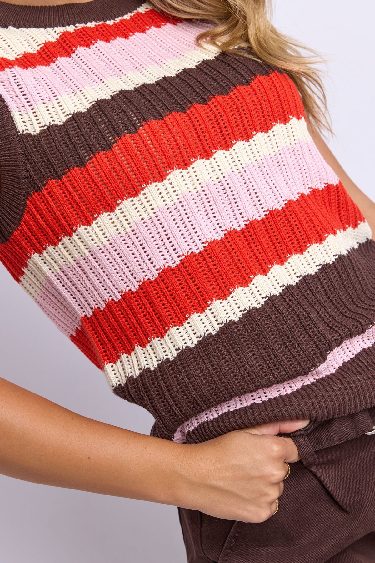 Foxwood Haven Stripe Knit Top