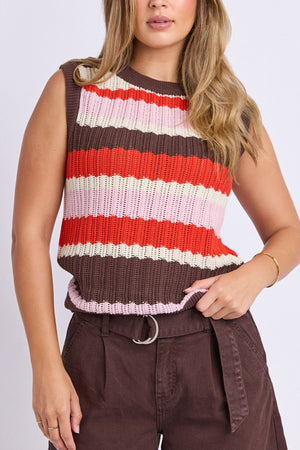 Foxwood Haven Stripe Knit Top