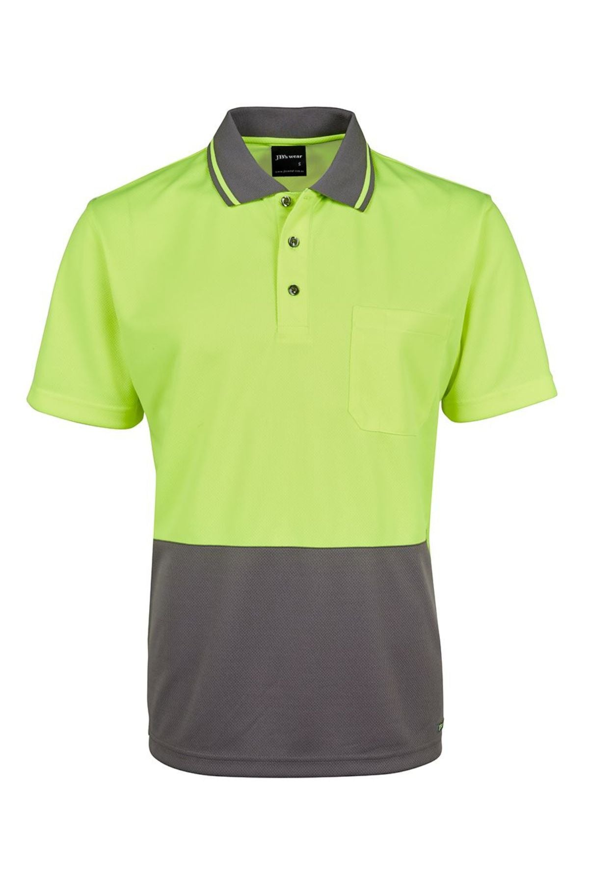 JBs Hi Vis Non Cuff Traditional Polo