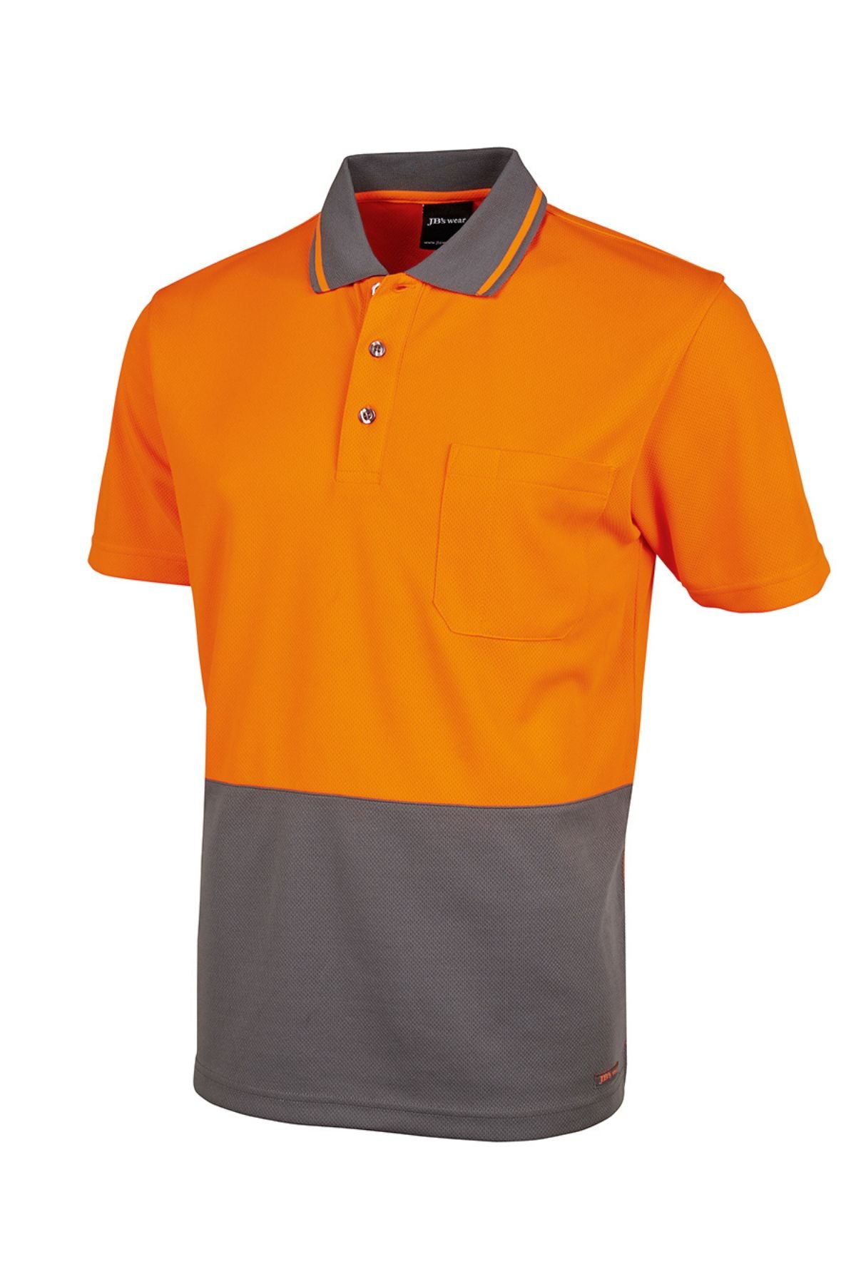 JBs Hi Vis Non Cuff Traditional Polo