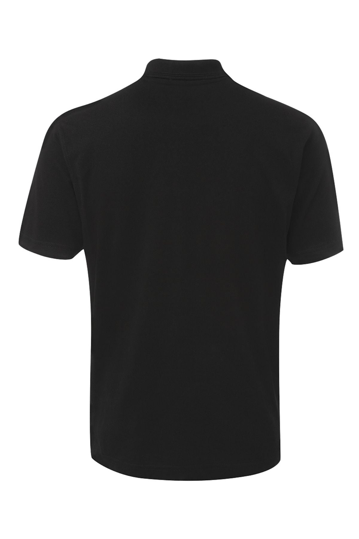 The JBs Pocket Polo is a plain black, regular fit short sleeve shirt, shown from the back against a white background.