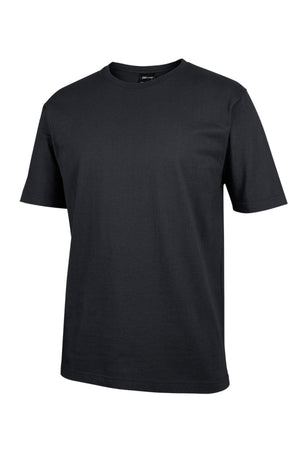 The JBs Short Sleeve T-Shirt is a plain black crew neck tee made from 100% cotton, shown on a white background. It offers UPF 50+ sun protection for extra comfort.