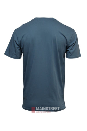 The Pilbara Game Day T-Shirt is a plain, blue, short-sleeved tee shown from the back against a white background. Made of breathable cotton with no visible logo or design, it offers effortless comfort for any fan.