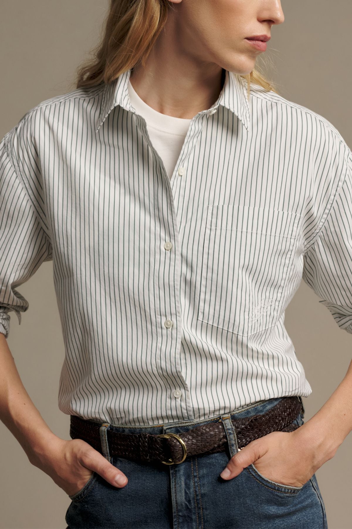 RM Williams Hopeland Poplin Stripe Shirt