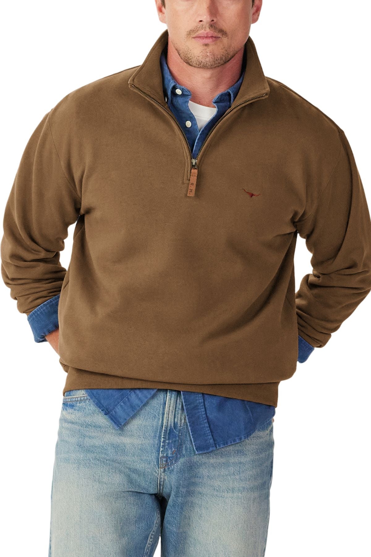 RM Williams Mulyungarie 1/4 Zip Sweatshirt