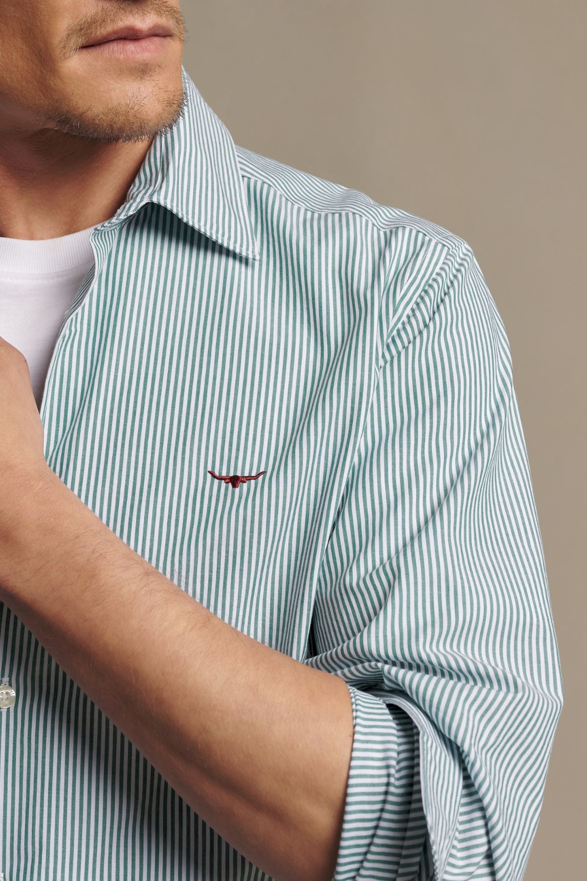 RM Williams Sommers Poplin Stripe Shirt