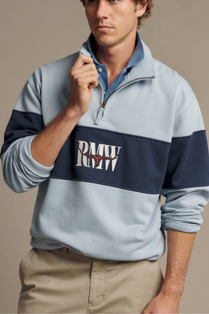 RM Williams Heritage Panel 1/4 Zip Sweatshirt
