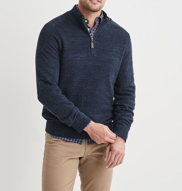 Blazer Oliver 1/2 Zip Cotton Jacquard Knit (4678269468809)