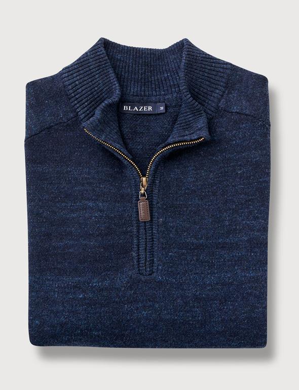 Blazer Oliver 1/2 Zip Cotton Jacquard Knit (4678269468809)