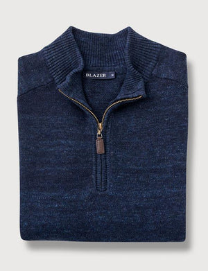 Blazer Oliver 1/2 Zip Cotton Jacquard Knit (4678269468809)