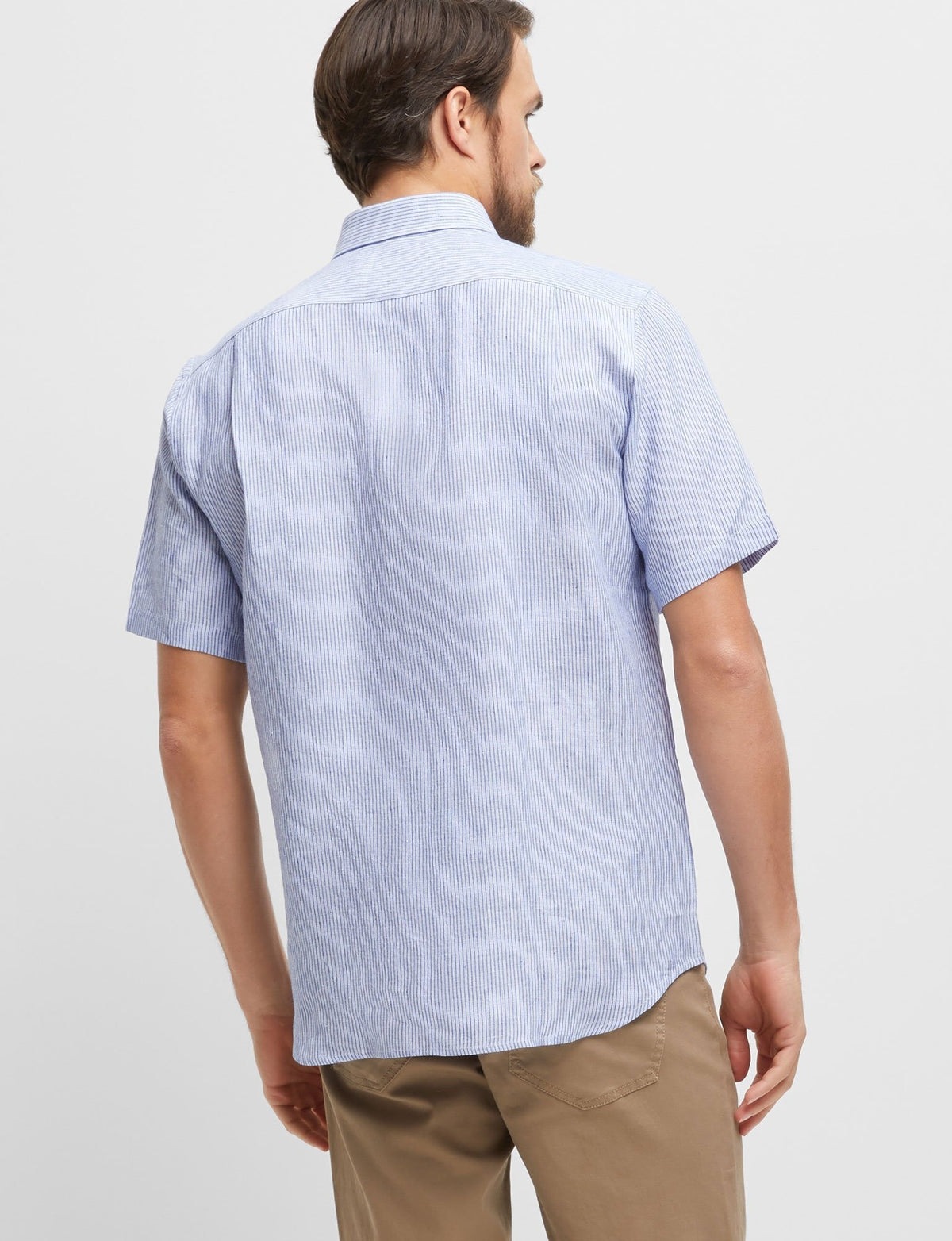 Blazer Edwin Linen Stripe Shirt (4498786386057)