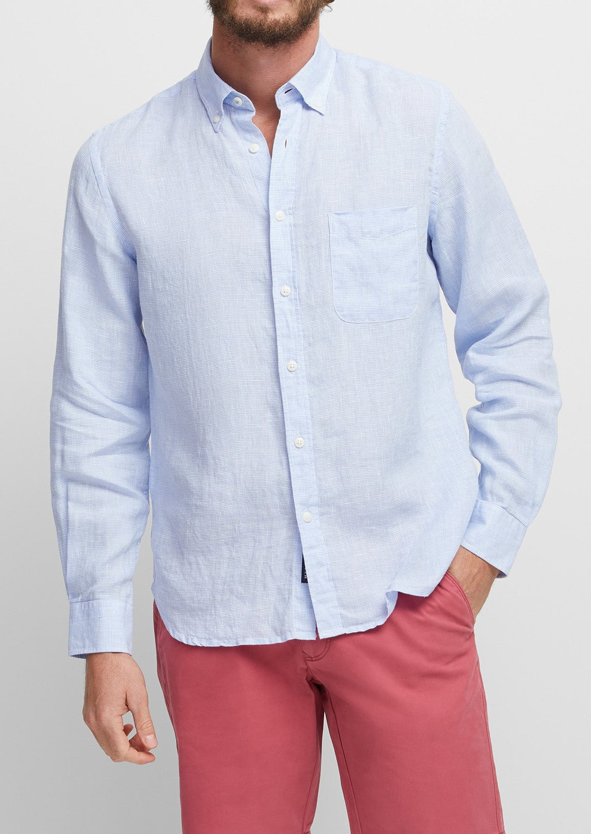 Blazer Jude Linen Check Shirt (4498846253193)