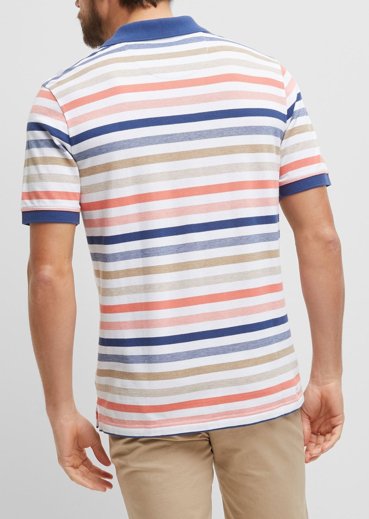 Blazer Eli Stripe Pique Polo (4498844680329)