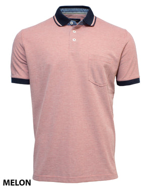 Back Bay Textured Multi Colour Polo