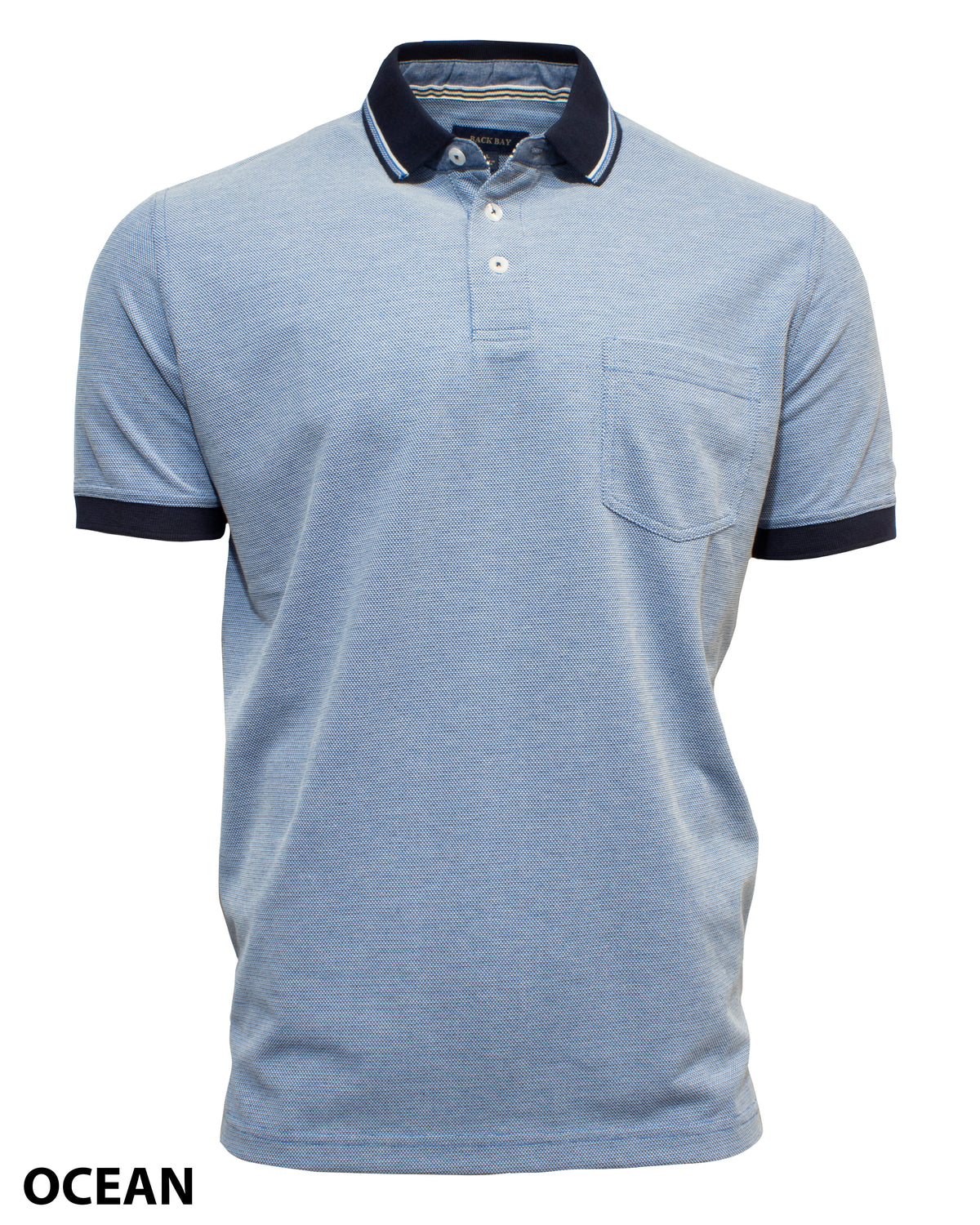 Back Bay Textured Multi Colour Polo