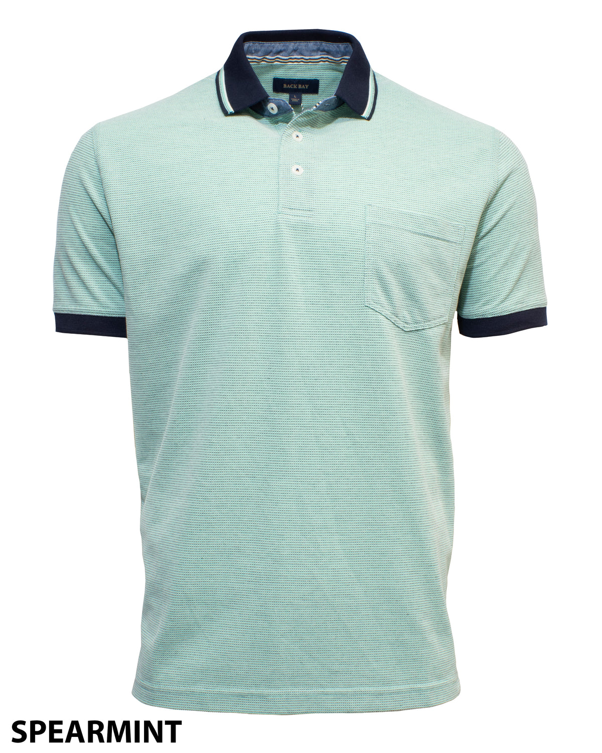 Back Bay Textured Multi Colour Polo