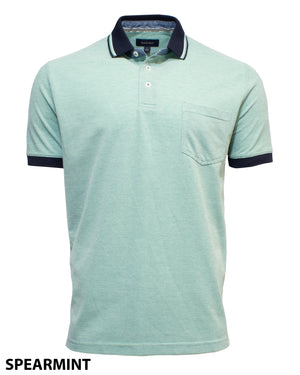 Back Bay Textured Multi Colour Polo