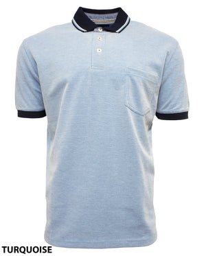 Back Bay Textured Multi Colour Polo