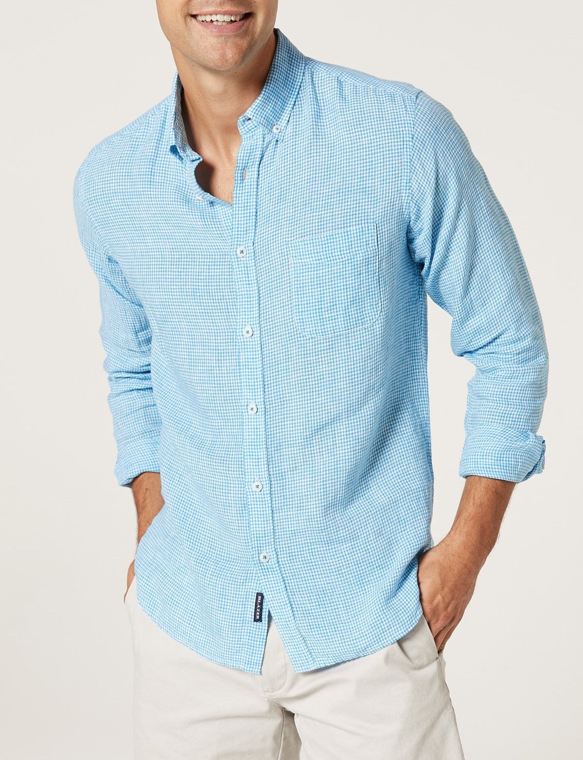Blazer Reeves Linen Check Shirt