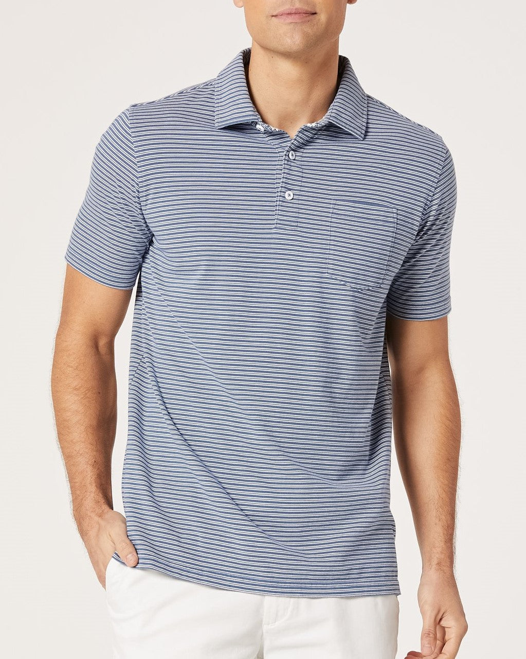 Blazer Theo Stripe Jersey Polo