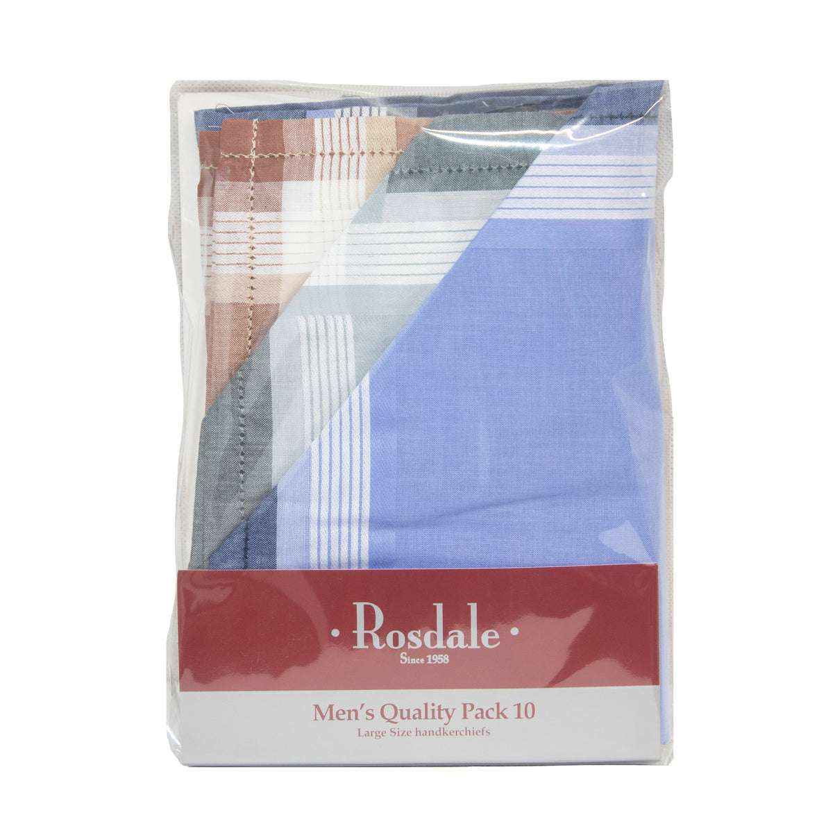 Rosdale Hemstitch 10 Pack Hankies (5472390611102)