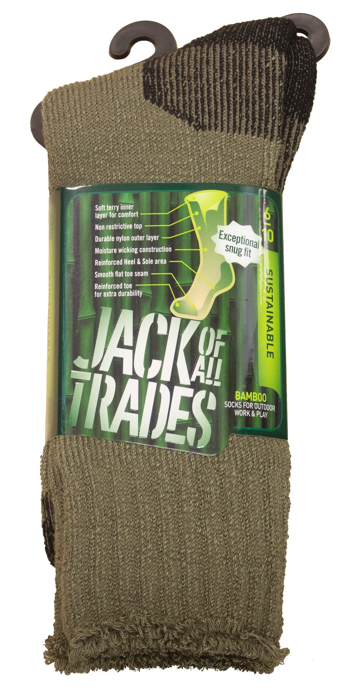 JOAT Bamboo Outdoor Sock 6-10 (4824544510089)
