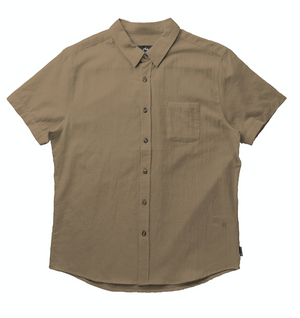 Rusty Overtone Short Sleeve Linen Shirt