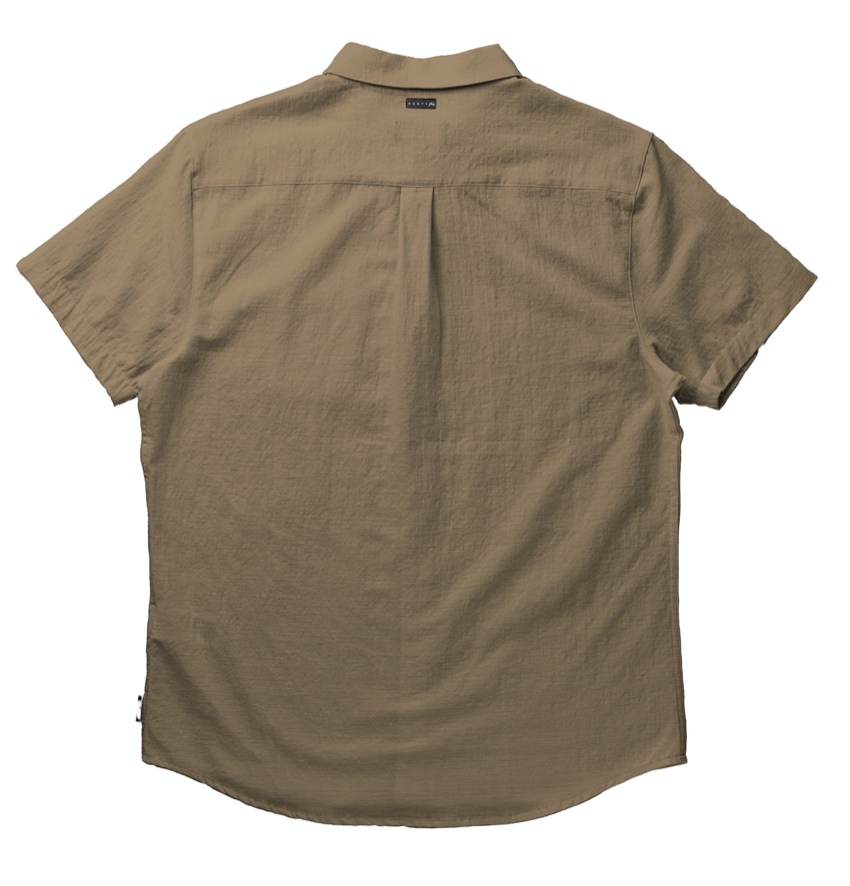 Rusty Overtone Short Sleeve Linen Shirt