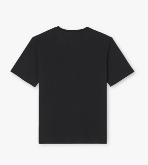 The RM Williams Parson T-Shirt, crafted from pure cotton jersey, is shown against a white background. The image displays the back view of this classic piece, featuring short sleeves and a round neckline. No designs or logos are visible.